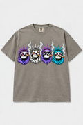 Smack City High Sloth Crew Tee — Gray
